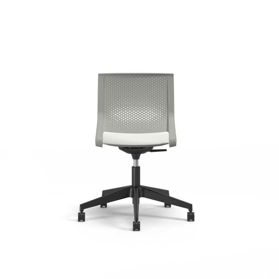 Preview of Quarry, 5-Star Swivel Base, Side Chair, Guest Chair, Back View