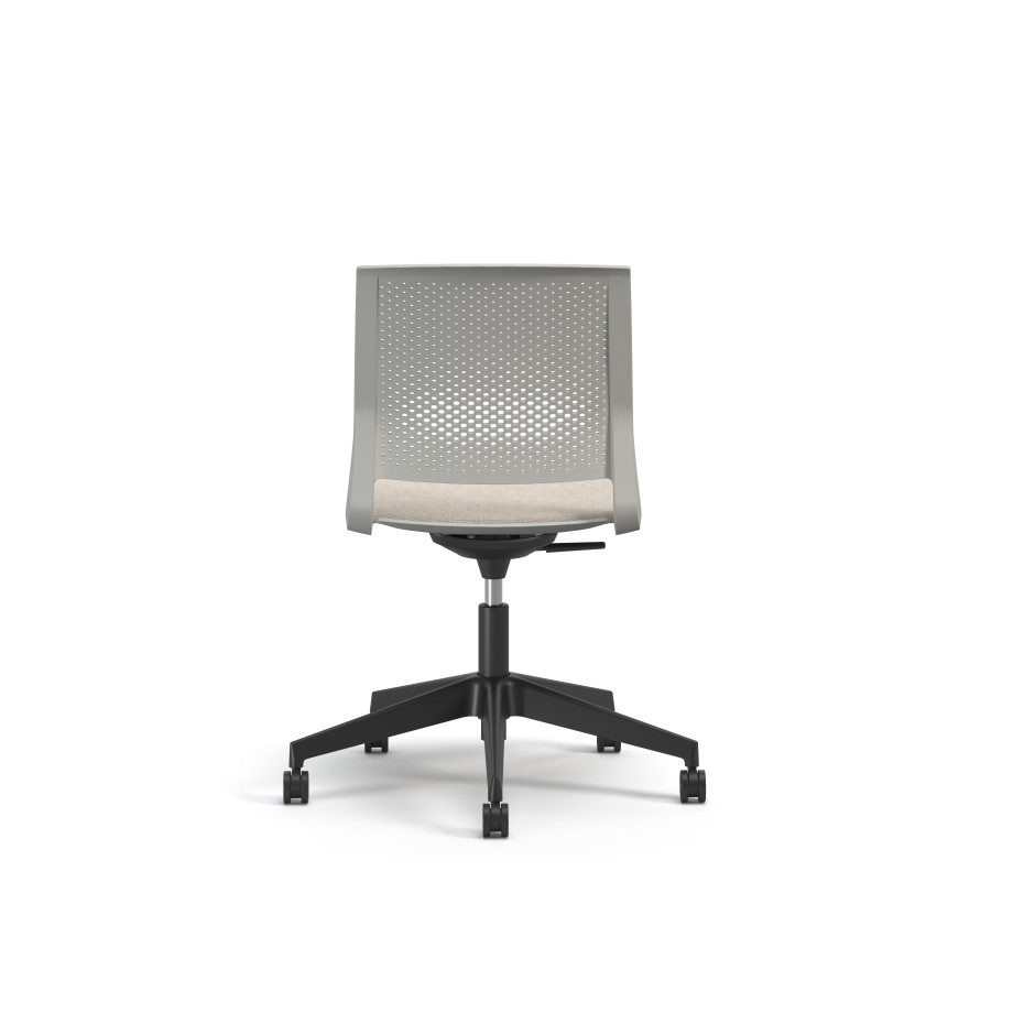 Preview of Quarry, 5-Star Swivel Base, with Cushion Seat, Back View