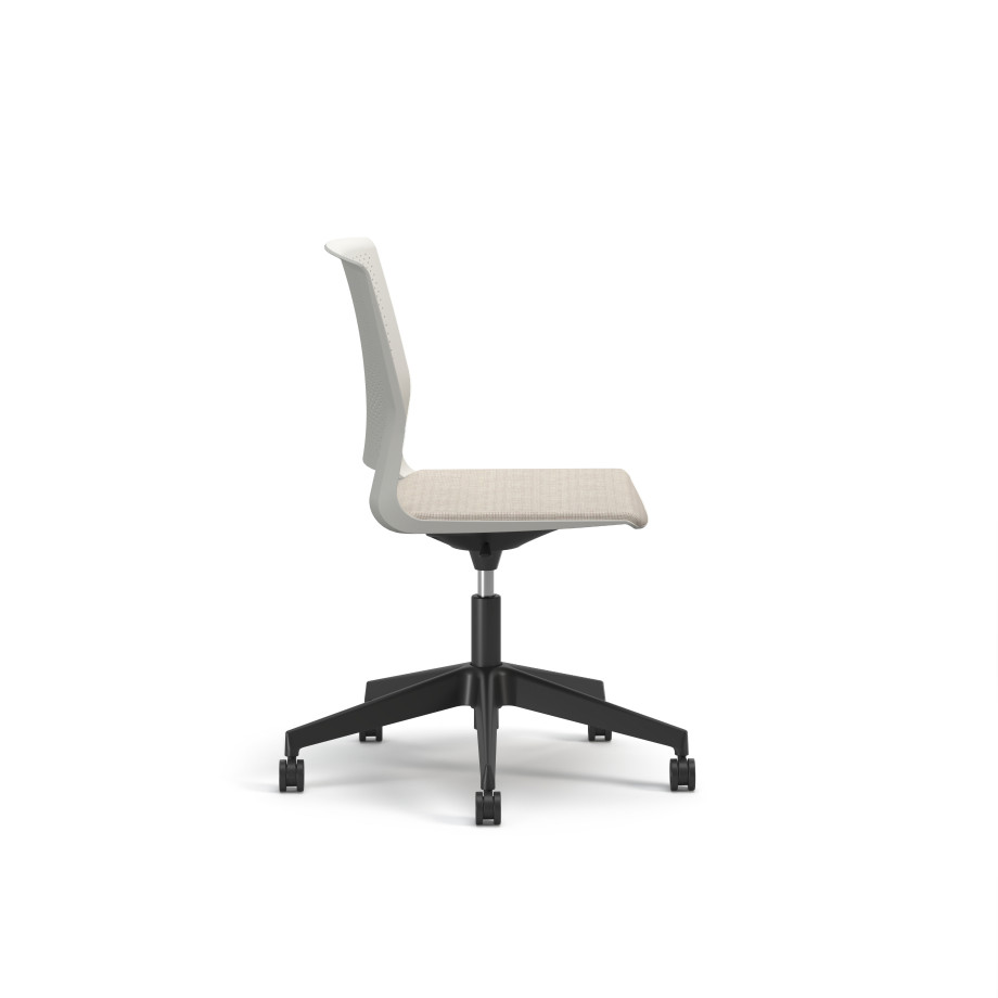 Preview of Quarry, 5-Star Swivel Base, with Cushion Seat, Side View