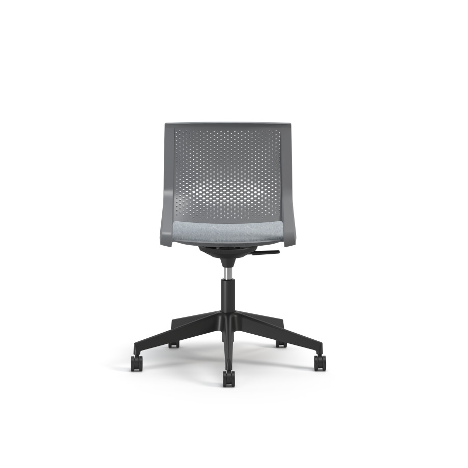 Preview of Quarry, 5-Star Swivel Base, with Cushion Seat, Back View