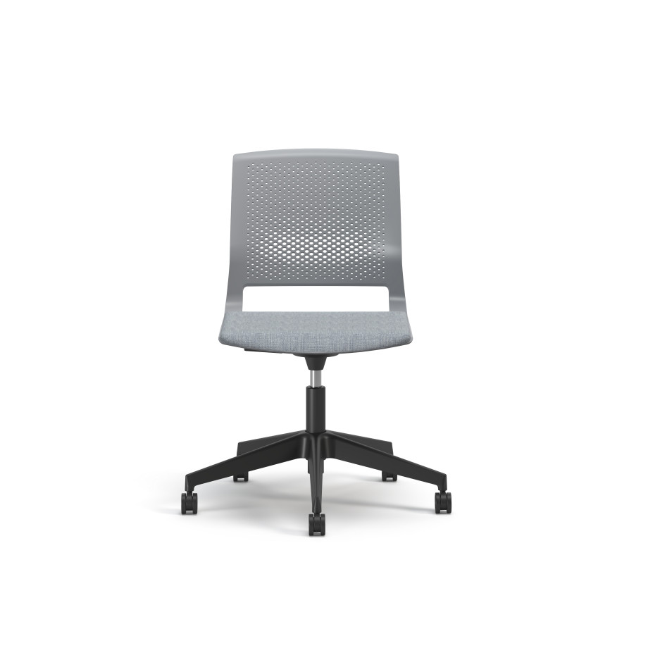 Preview of Quarry, 5-Star Swivel Base, with Cushion Seat, Front View