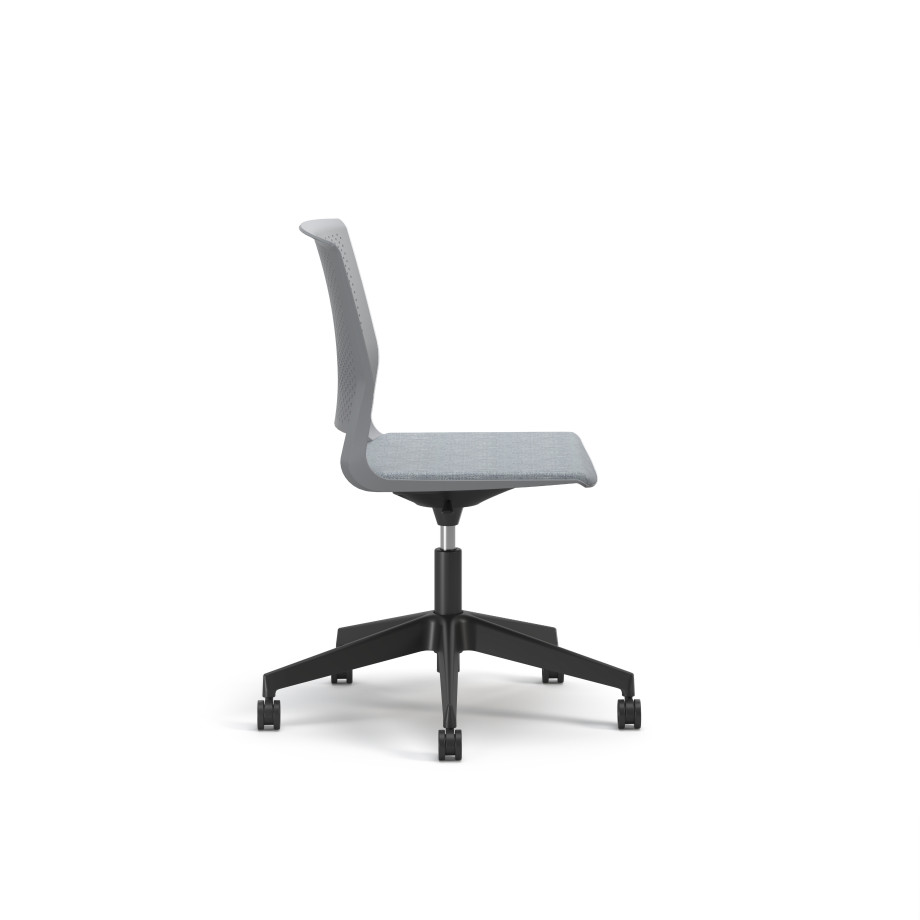 Preview of Quarry, 5-Star Swivel Base, with Cushion Seat, Side View
