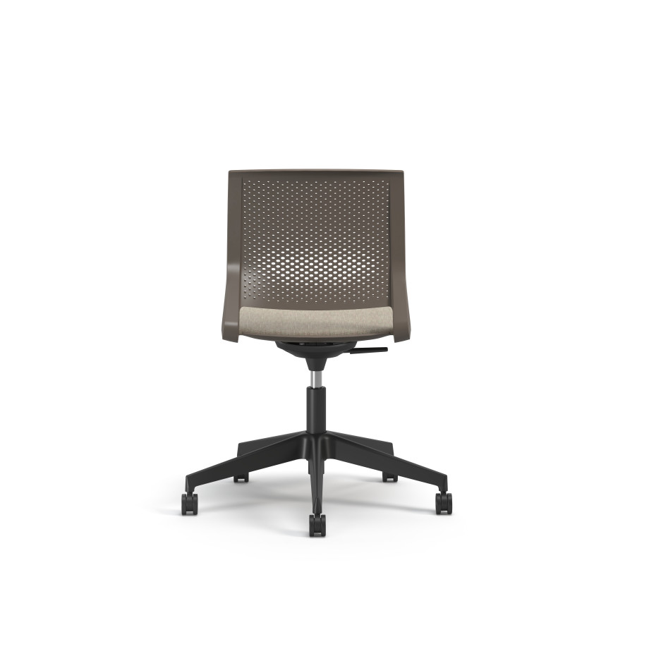 Preview of Quarry, 5-Star Swivel Base, with Cushion Seat, Back View