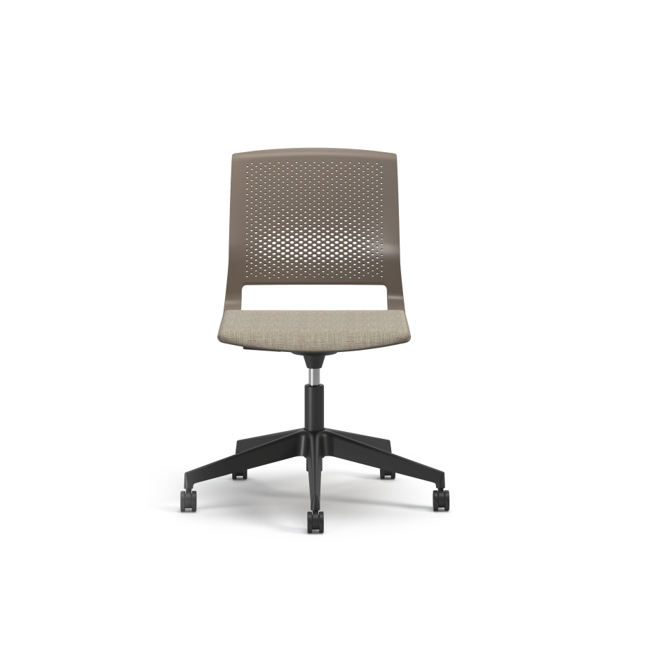 Preview of Quarry, 5-Star Swivel Base, with Cushion Seat, Front View