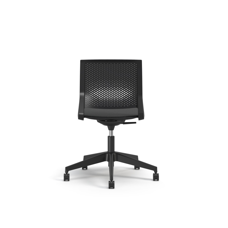 Preview of Quarry, 5-Star Swivel Base, with Cushion Seat, Back View
