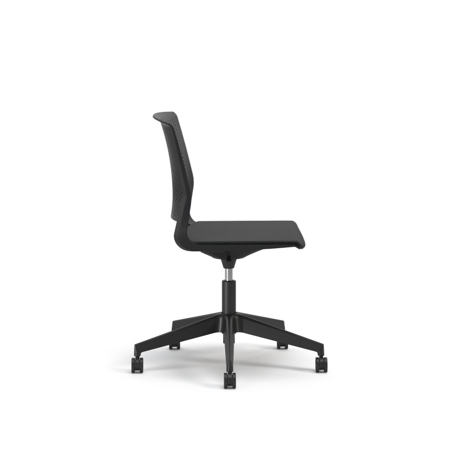 Preview of Quarry, 5-Star Swivel Base, with Cushion Seat, Side View