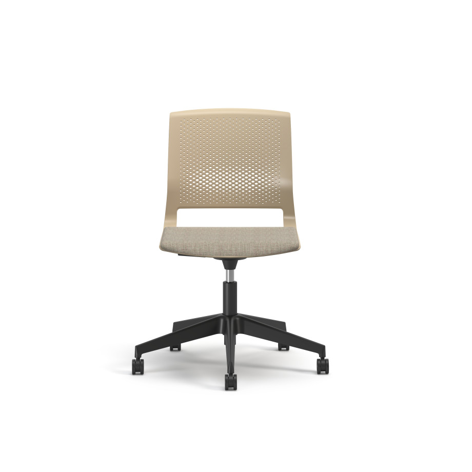 Preview of Quarry, 5-Star Swivel Base, with Cushion Seat, Front View