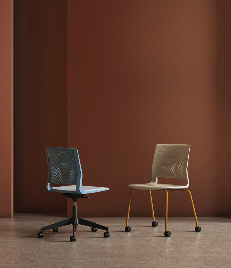 Preview of Quarry Chairs, Quarry 5-Star Base Chair, Quarry 4-Leg with Casters​