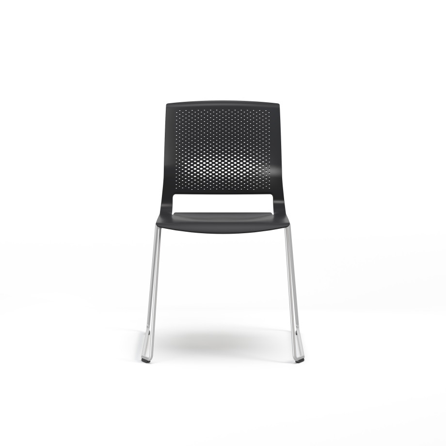 Preview of Quarry, Sled Base, Side Chair, Guest Chair, Front View