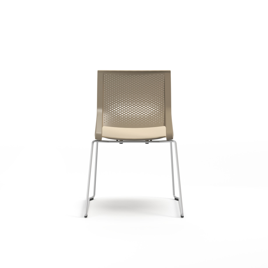 Preview of Quarry, Sled Base, Side Chair, Guest Chair, Back View