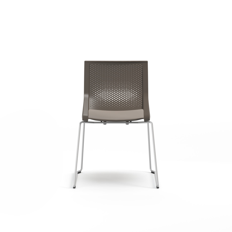 Preview of Quarry, Sled Base, Side Chair, Guest Chair, Back View