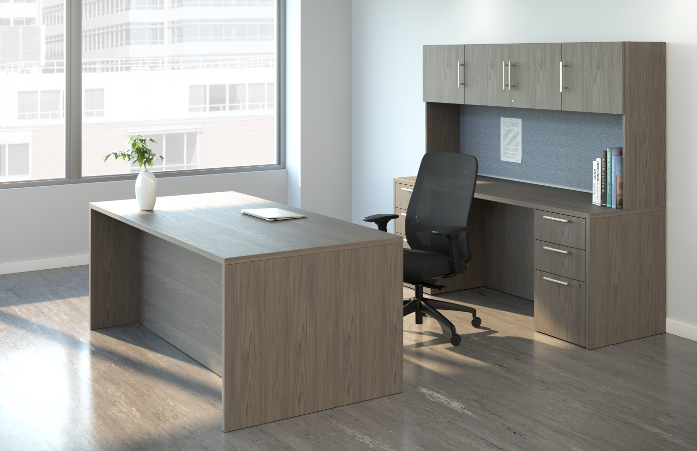 Preview of Calibrate Casegoods Private Office with Bolton Highback Seating