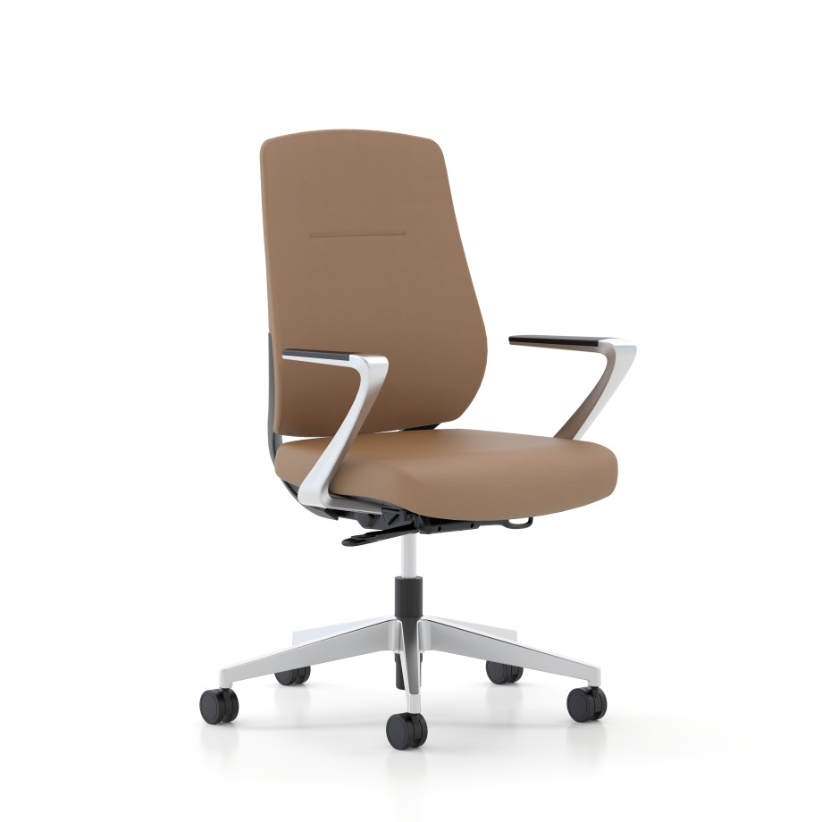 Preview of Auburn Conference Seating in Caramel, 3/4 view