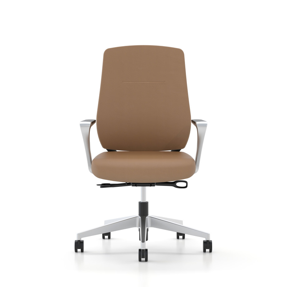 Preview of Auburn Conference Seating in Caramel, front view