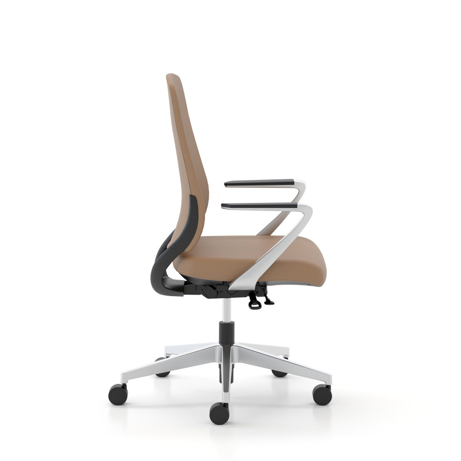 Preview of Auburn Conference Seating in Caramel, Side View