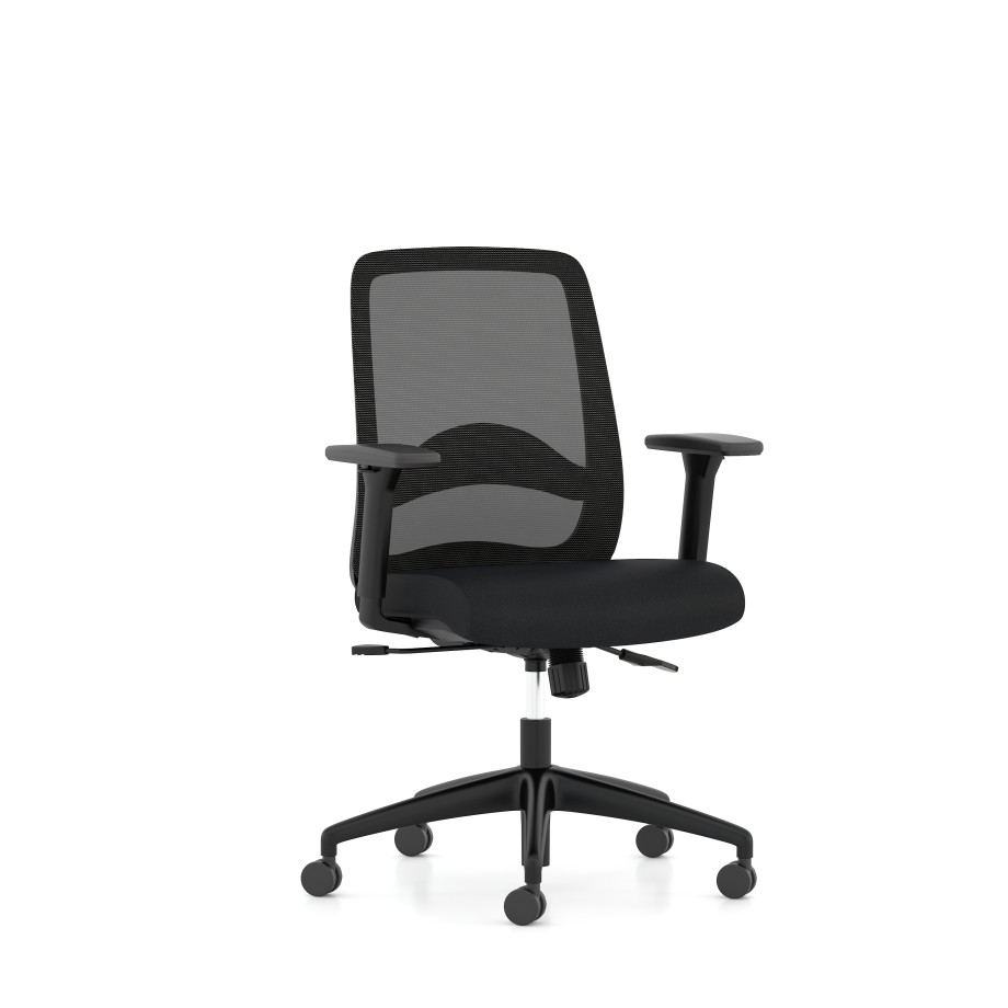 Preview of Bolton Mid-back with black base and optional lumbar