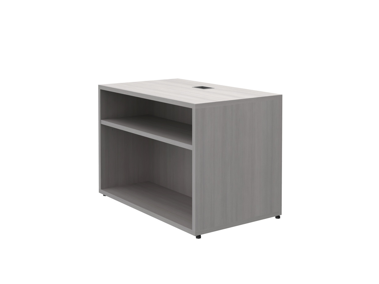 Preview of Calibrate Storage Height Adjustable Table Base with Bookcase 30” x 18” in Looks Likeatre