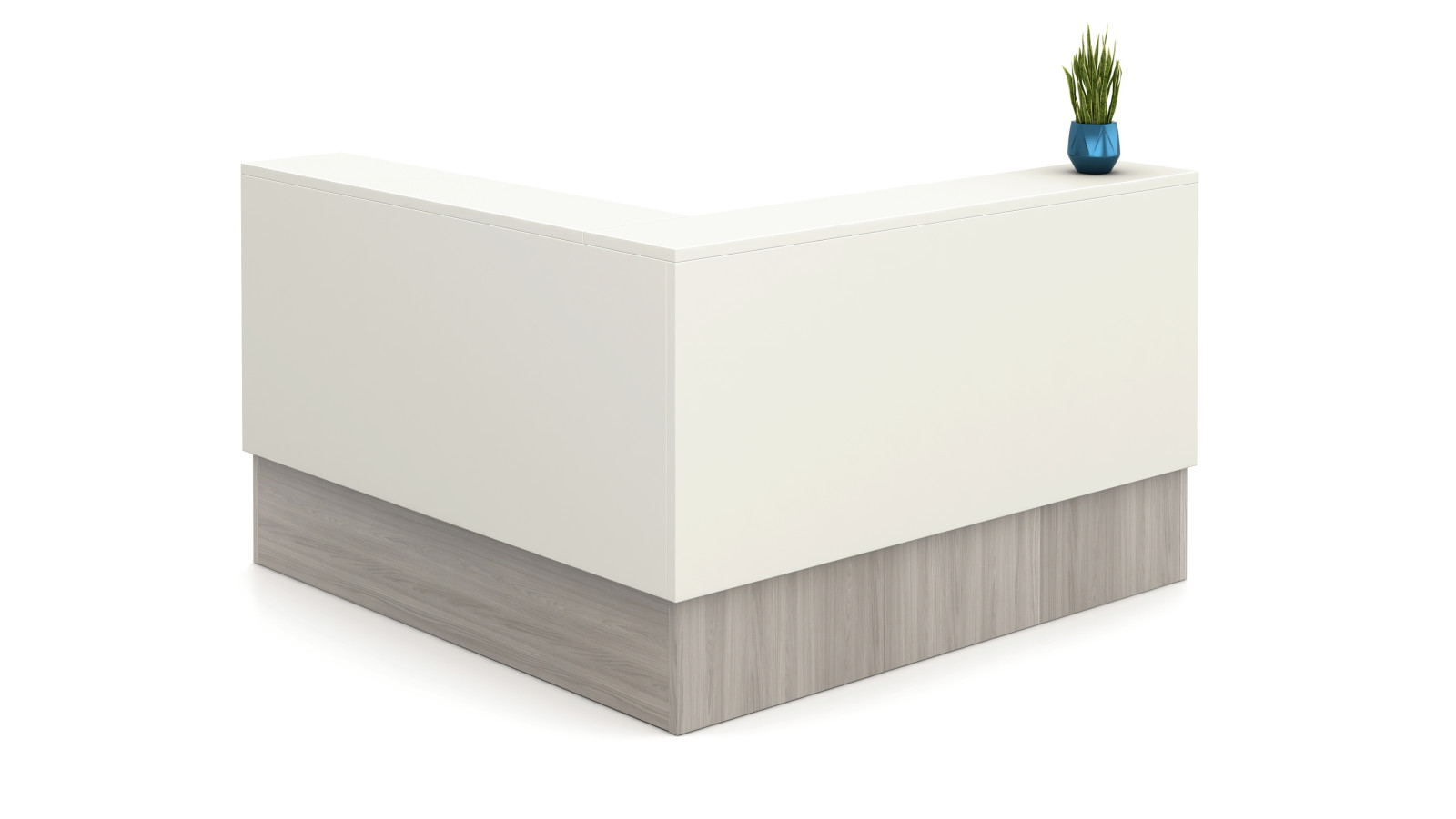 Preview of Small Calibrate Reception Desk with Corner Stack