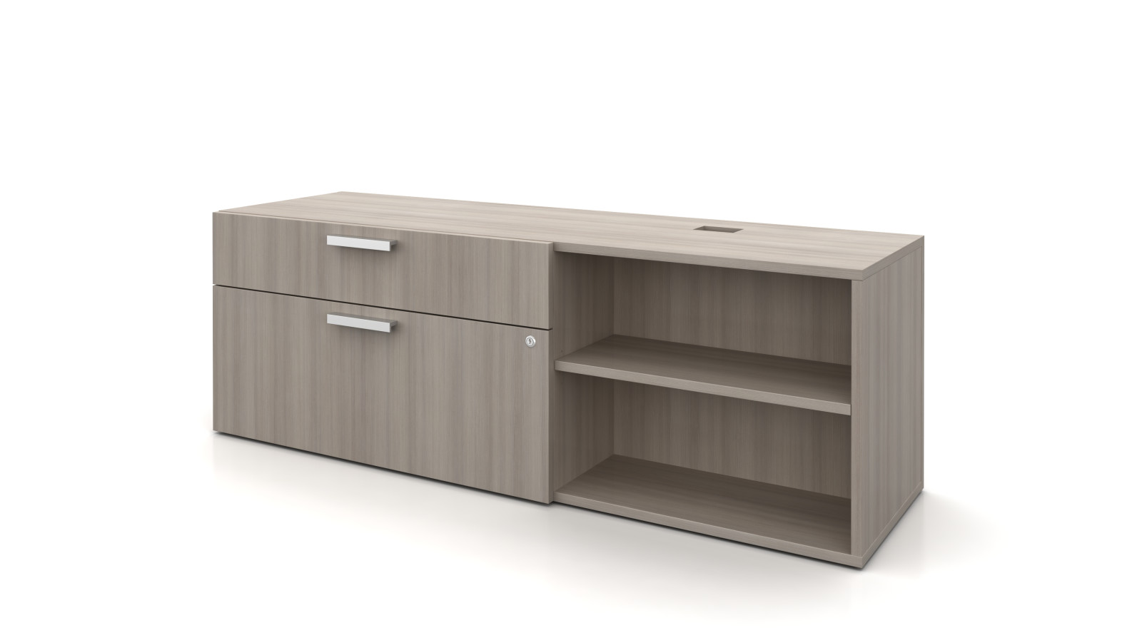 Preview of Calibrate Storage Bookcase and Lateral File with integrated Height Adjustable Base.