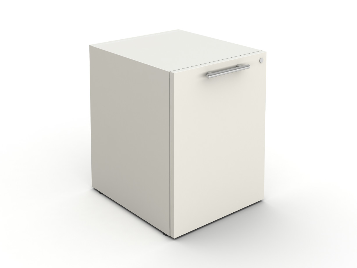 Preview of Calibrate Hidden Drawer Pedestal, shown in Chalk