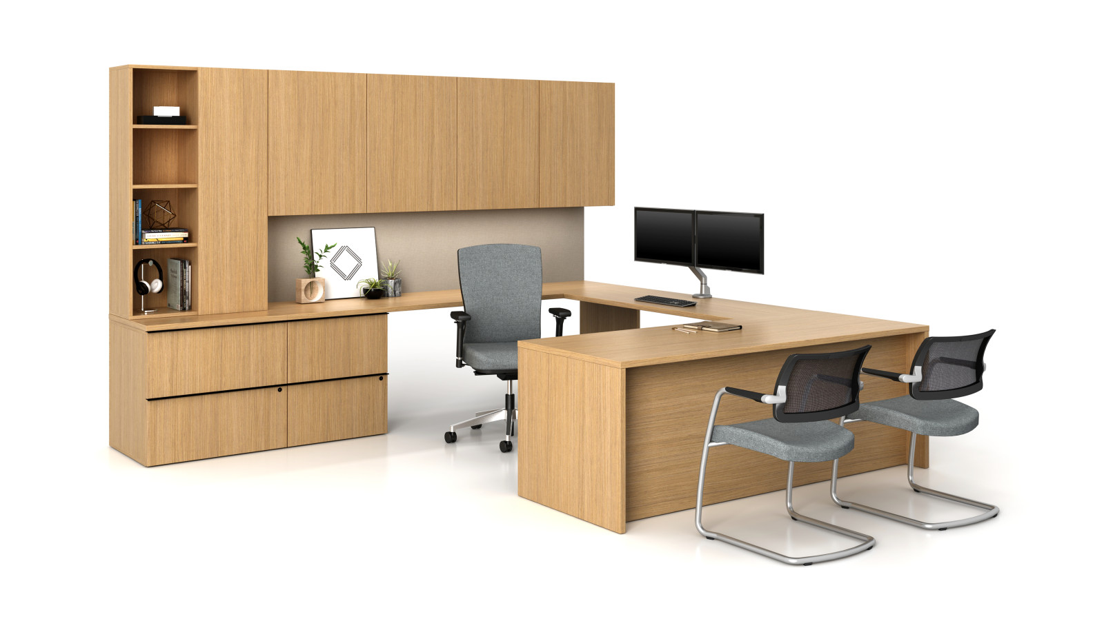 Preview of Calibrate Private Office with Touch-to-Open Doors, Slim Pulls and Black Locks