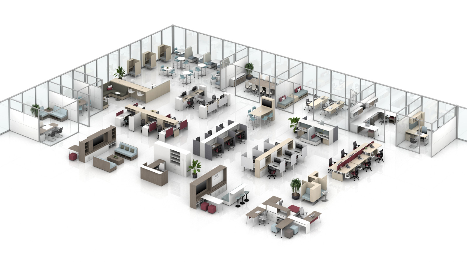 Preview of Calibrate Floorplate with Community, Calibrate Casegoods, Storage, Conferencing and Reception