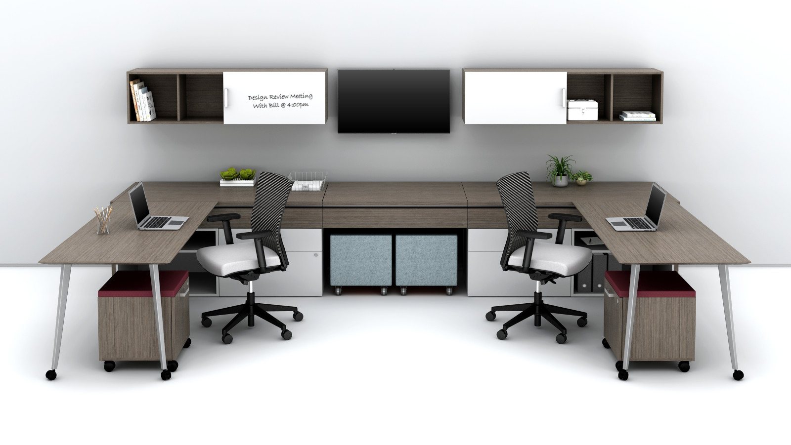 Preview of Community Shared Office with sliding worksurfaces Floorplate Area 4