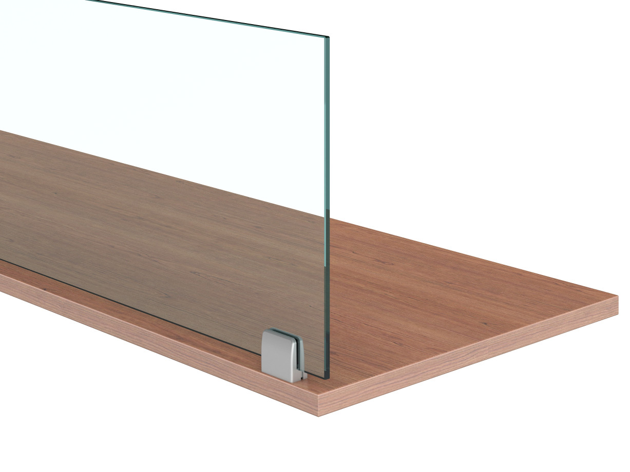 Preview of Surface Mount Clip Supported Screen with Glass detail