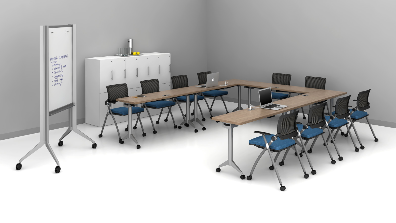Preview of Day-to-Day 18” Flip-Top Tables and Stow seating training room 2