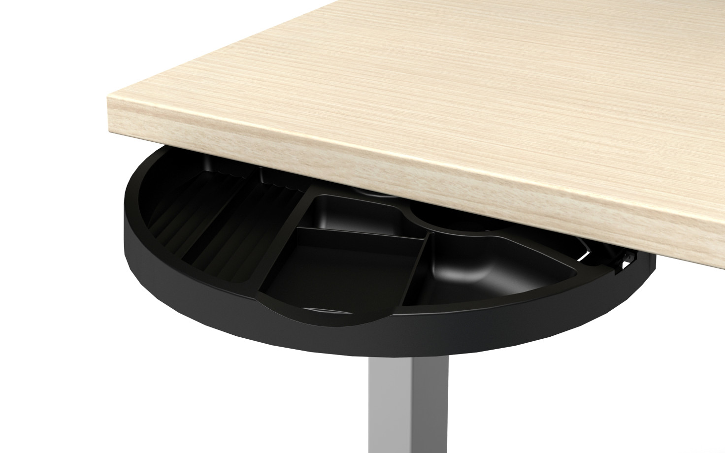 Preview of Radius Jr. Under-worksurface spin-out drawer