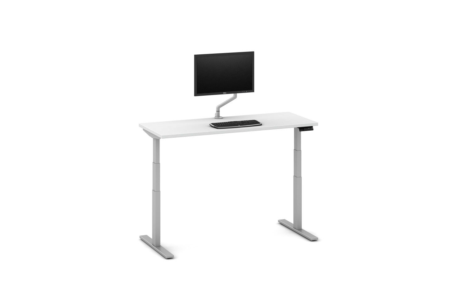 Preview of Day-to-Day 24” D Height Adjustable Table with attached Monitor Arm