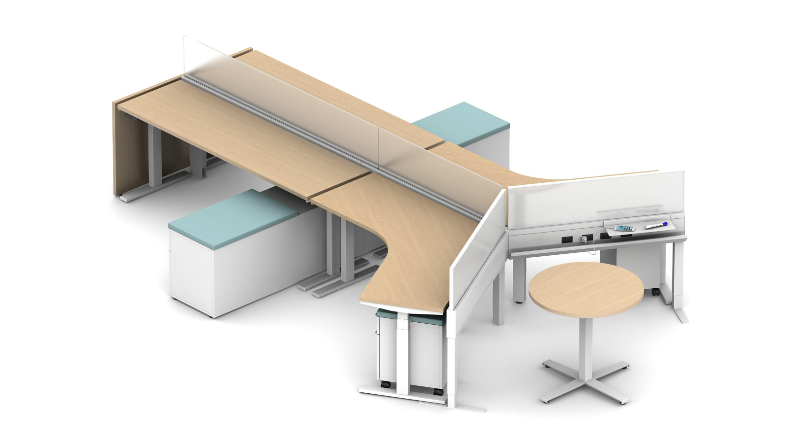 Preview of Encounter PowerBeam Four Station Application with 120 degree connection and meeting area