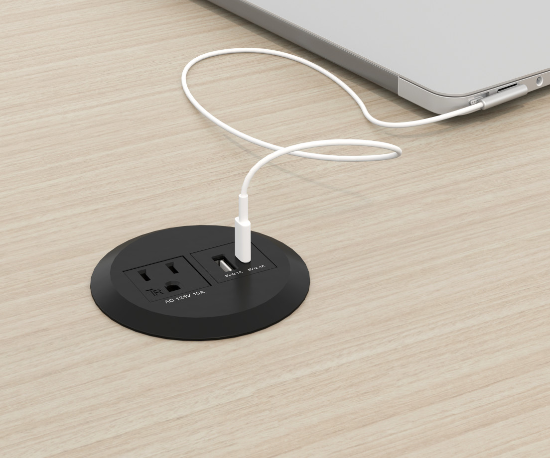 Preview of Dock 281 with outlet USB-A and USB-C
