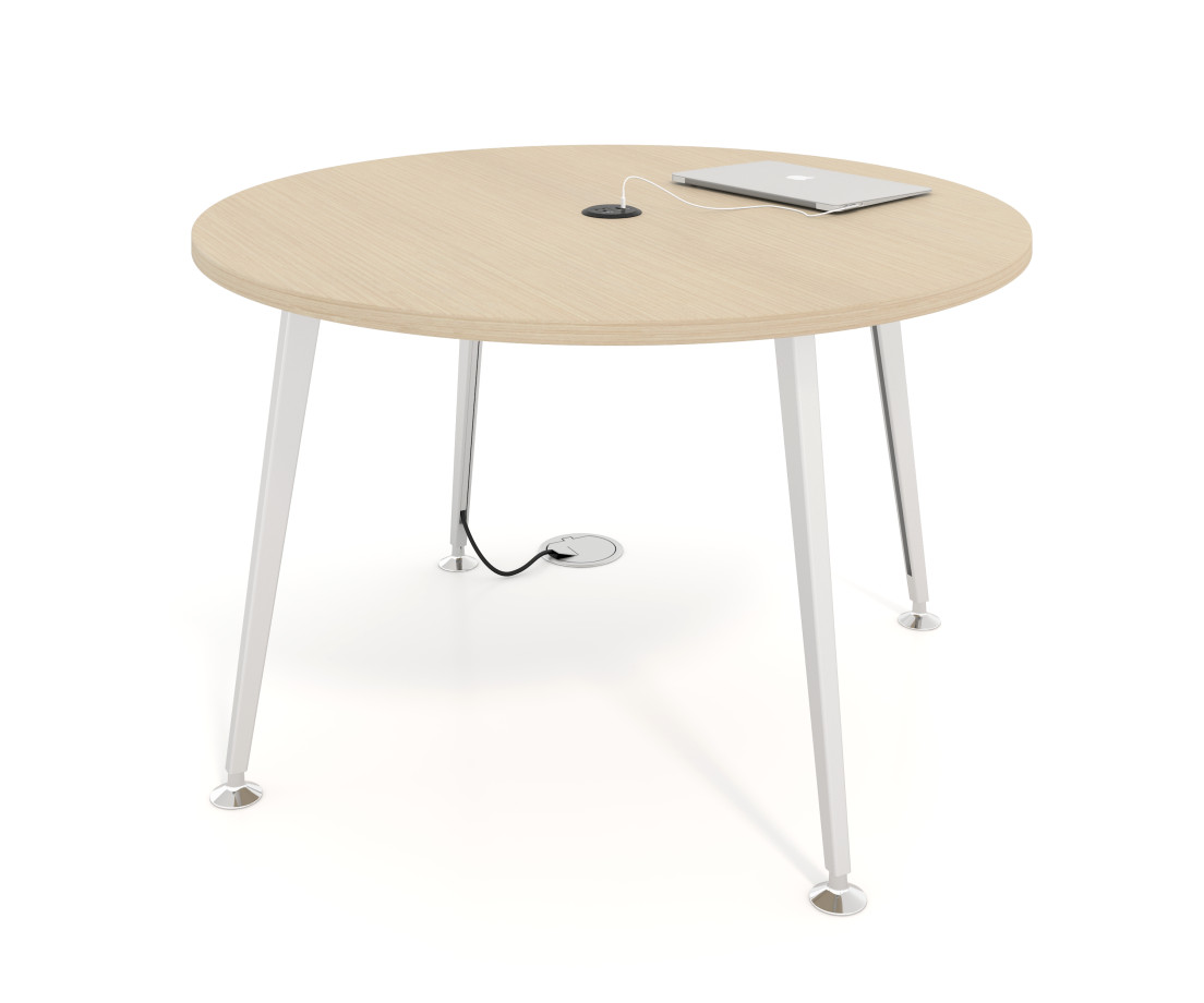Preview of Day-to-Day Table with Dock 281 power and tapered leg wire management