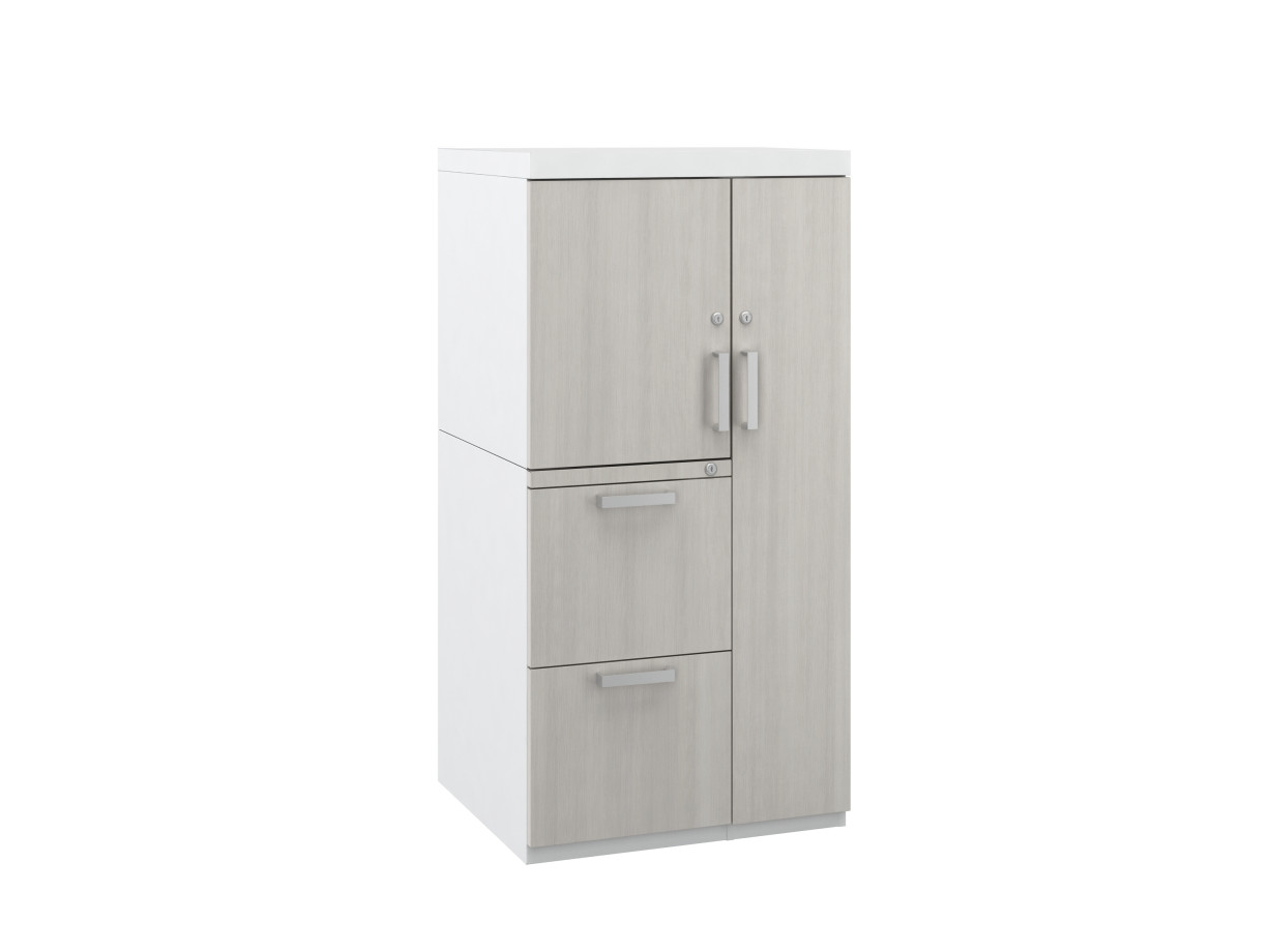 Preview of L Series Steel Storage 50 inch Wardrobe Tower with Laminate Fronts
