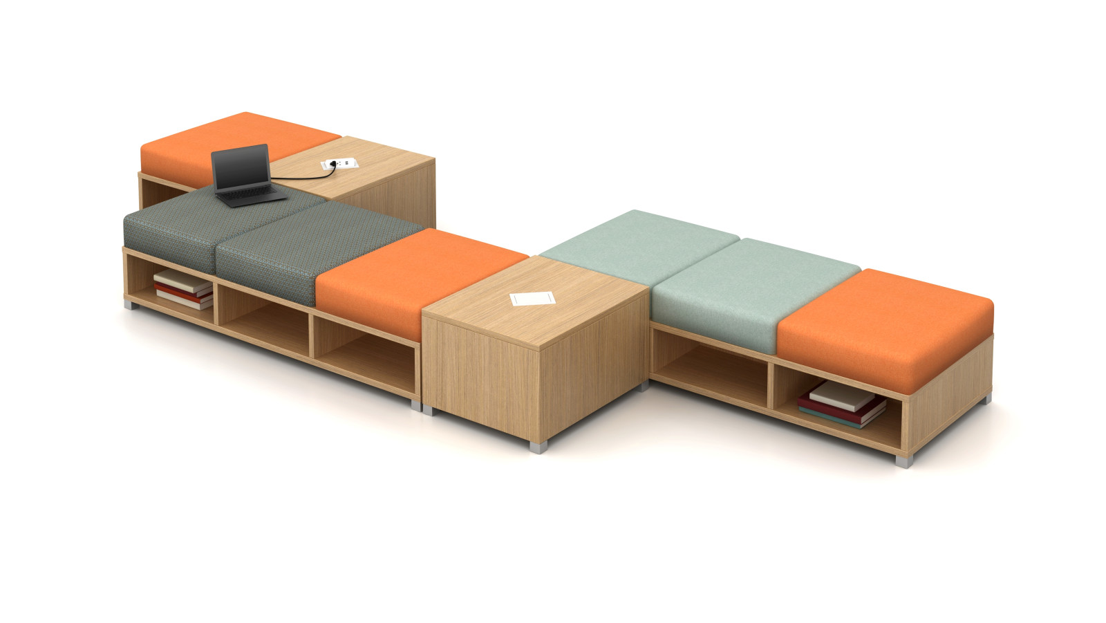 Preview of LB Backless lounge with powered tables