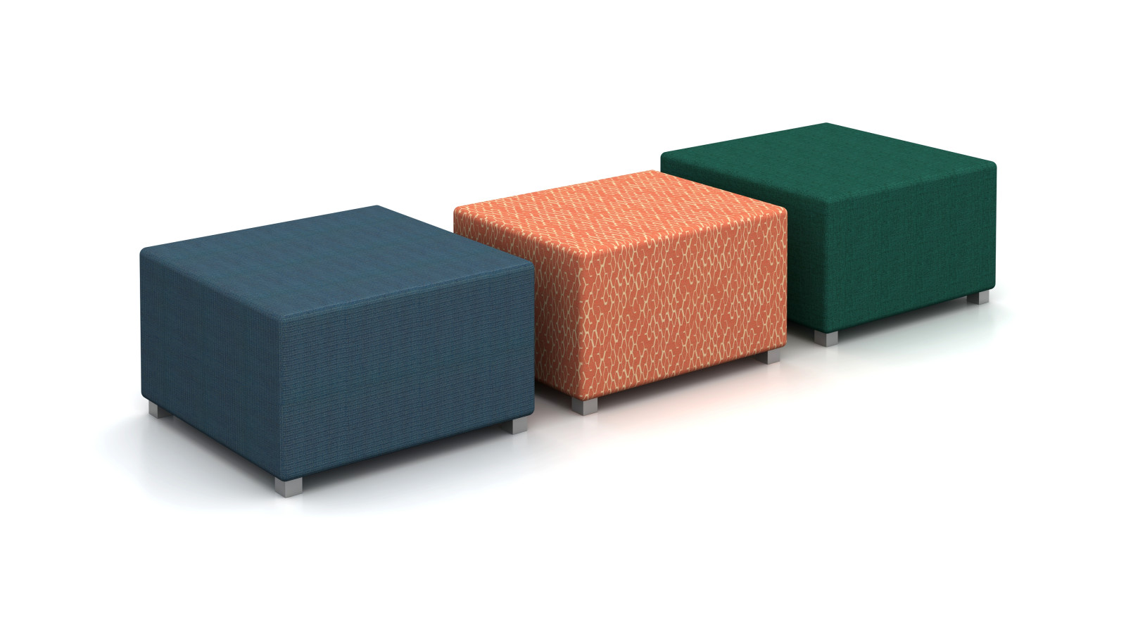 Preview of LB Lounge Ottomans 24” x 24” and 18” x 24”