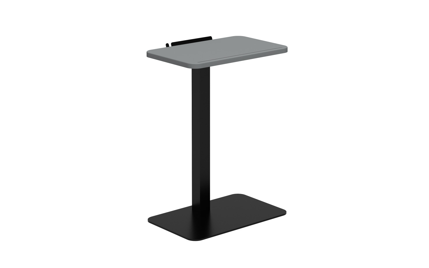 Preview of Laptop Table with Shark Grey top and Black base