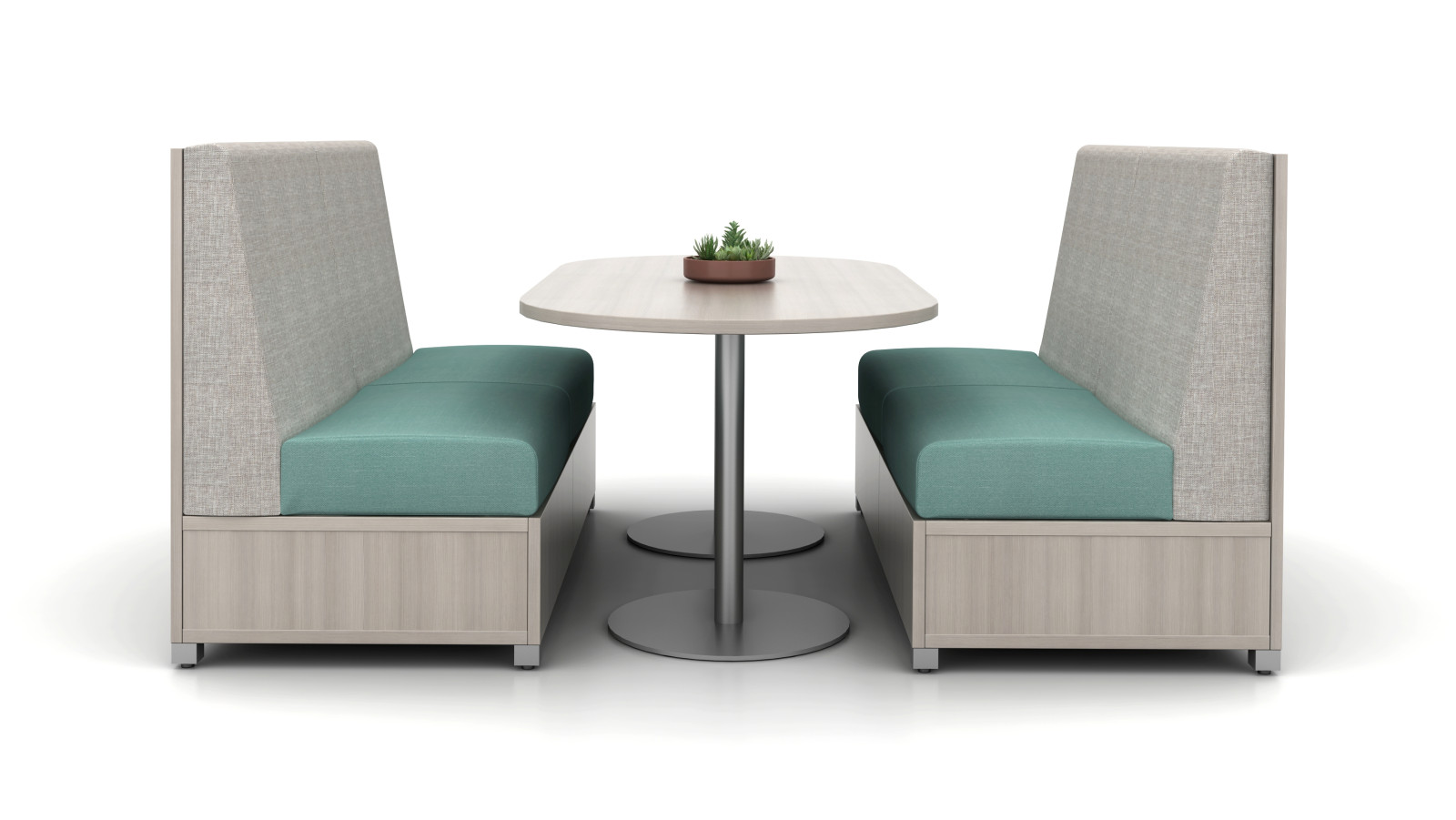 Preview of LB Lounge with Disc Base Day-to-Day table for cafe settings