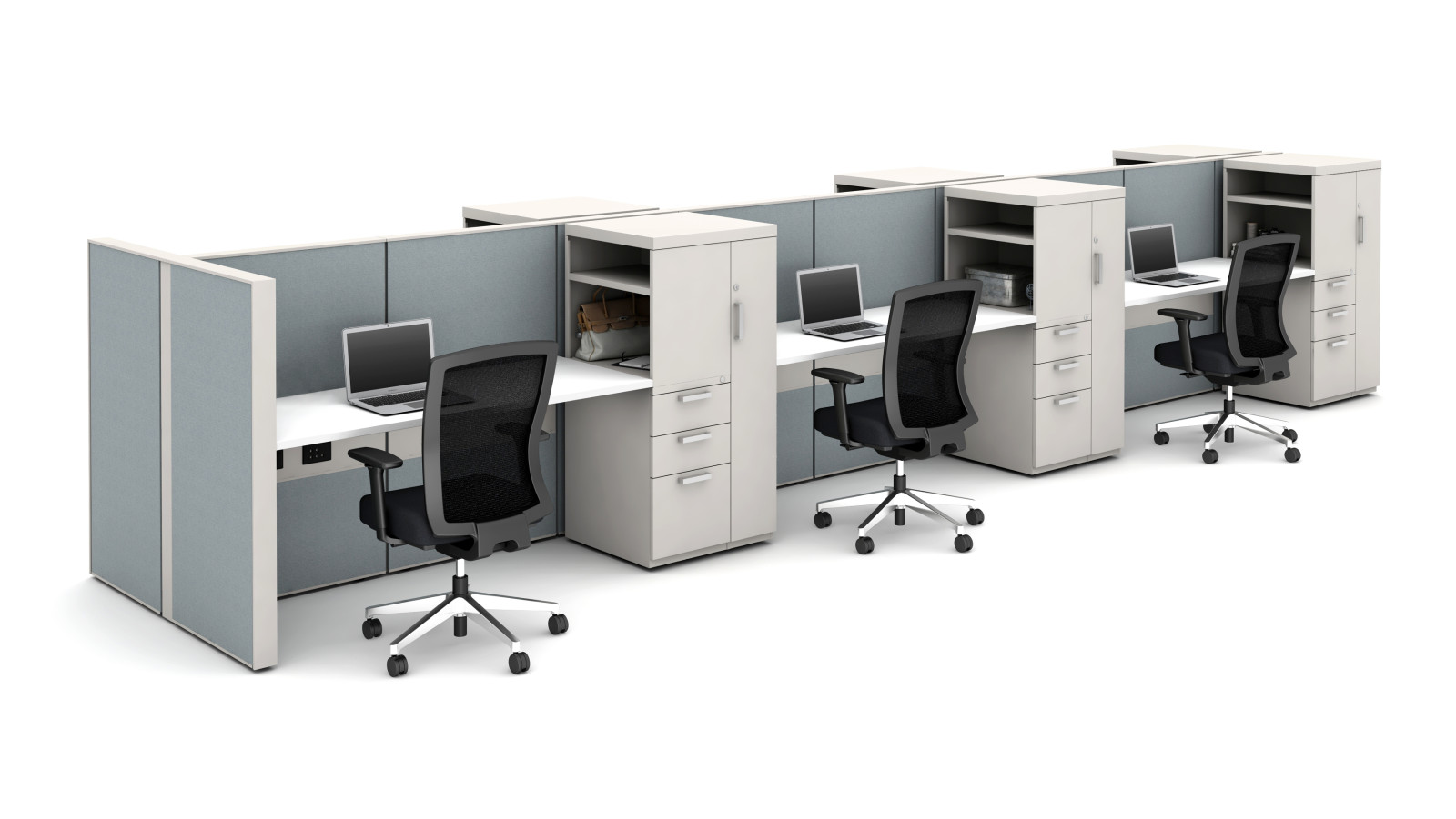 Preview of Matrix with L Series Steel Personal Storage Towers