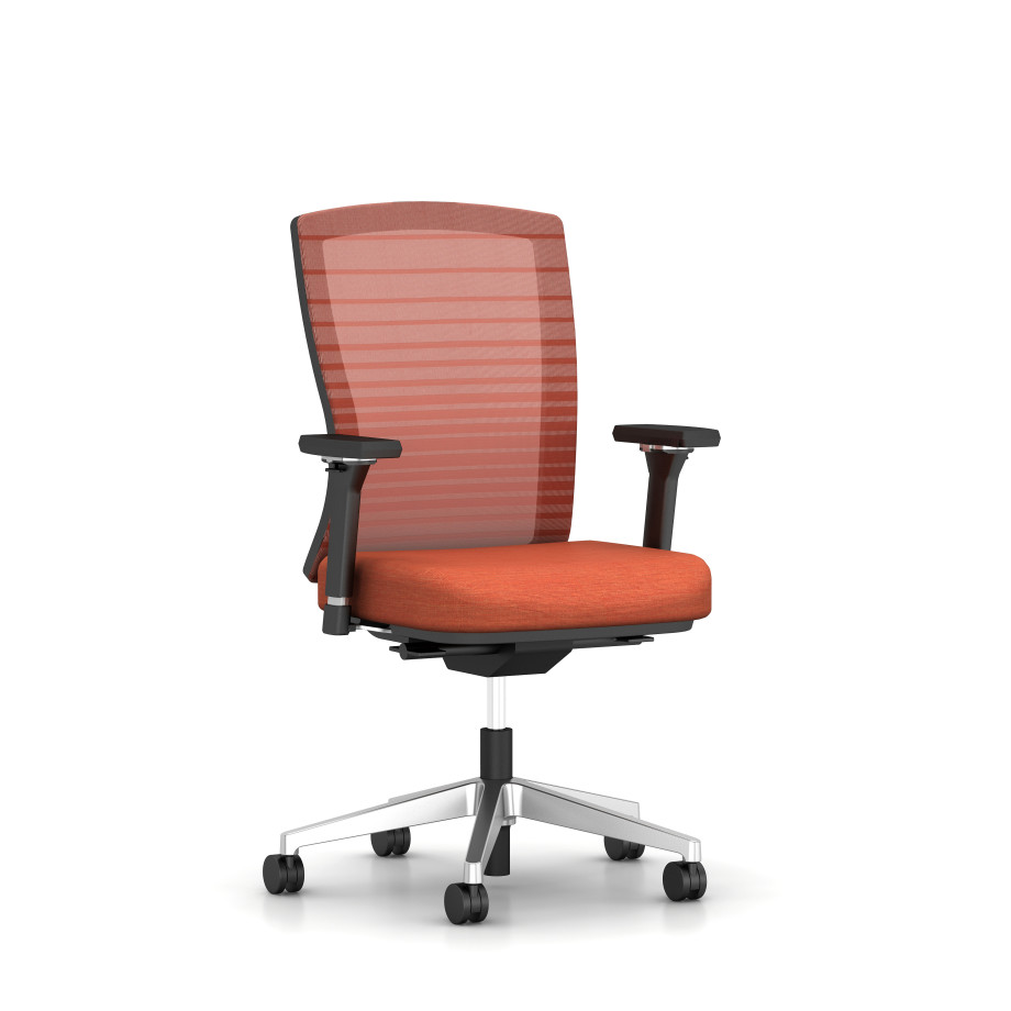 Preview of Natick Task Seating with orange graduated mesh