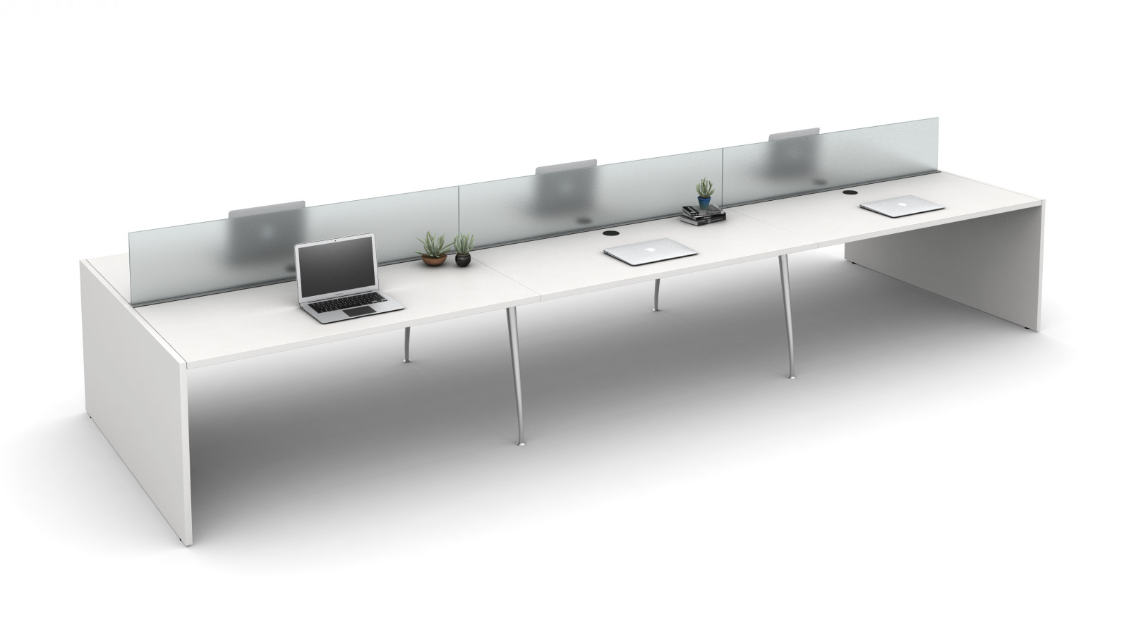 Preview of Oxygen with 12” Railmounted Frosted Glass Screens