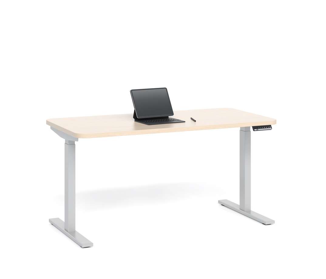 Preview of E Series height adjustable table with radius corners