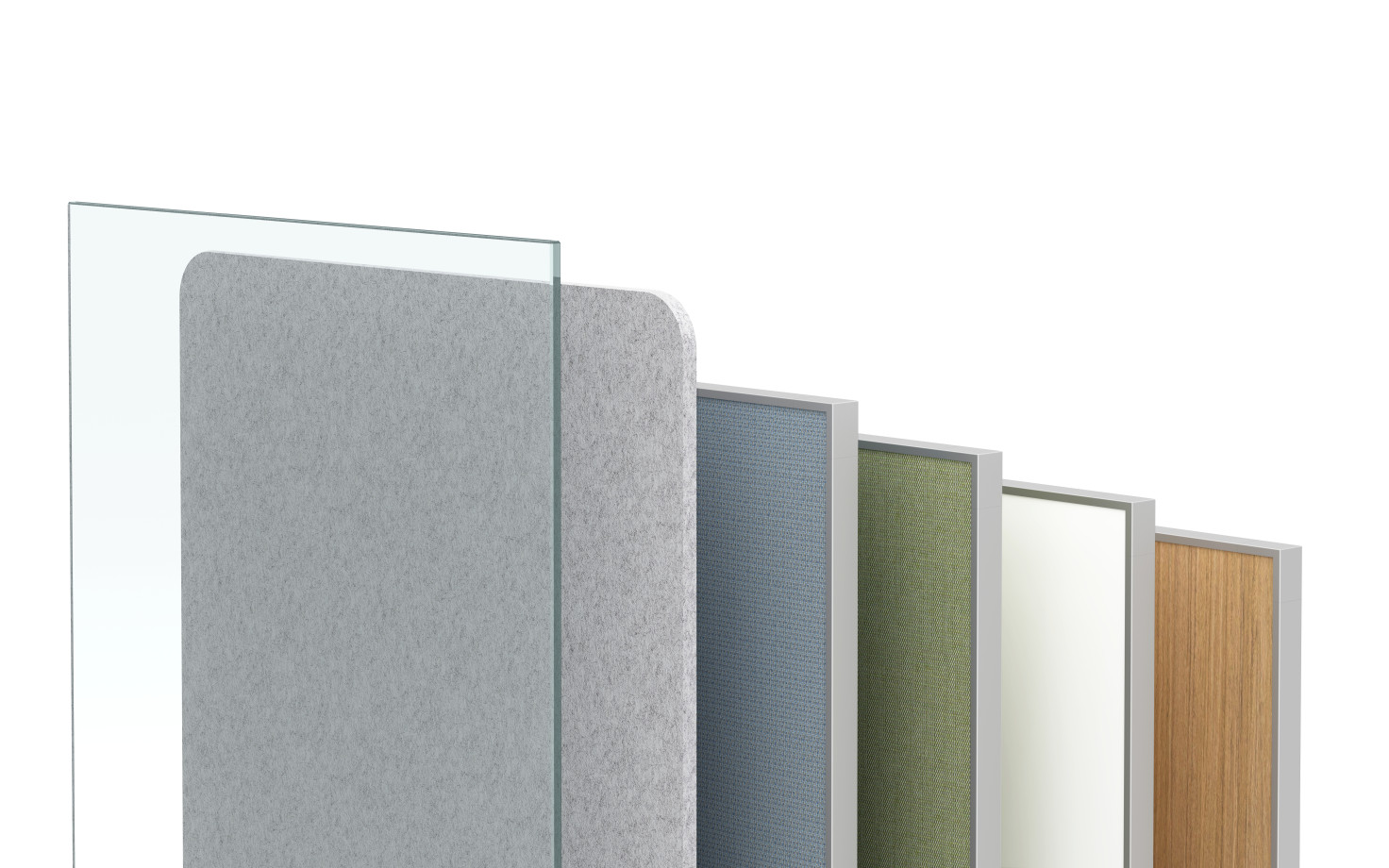 Preview of AIS Screen Selection: Glass, PET, Slimline Fabric, Whiteboard and Laminate Screens