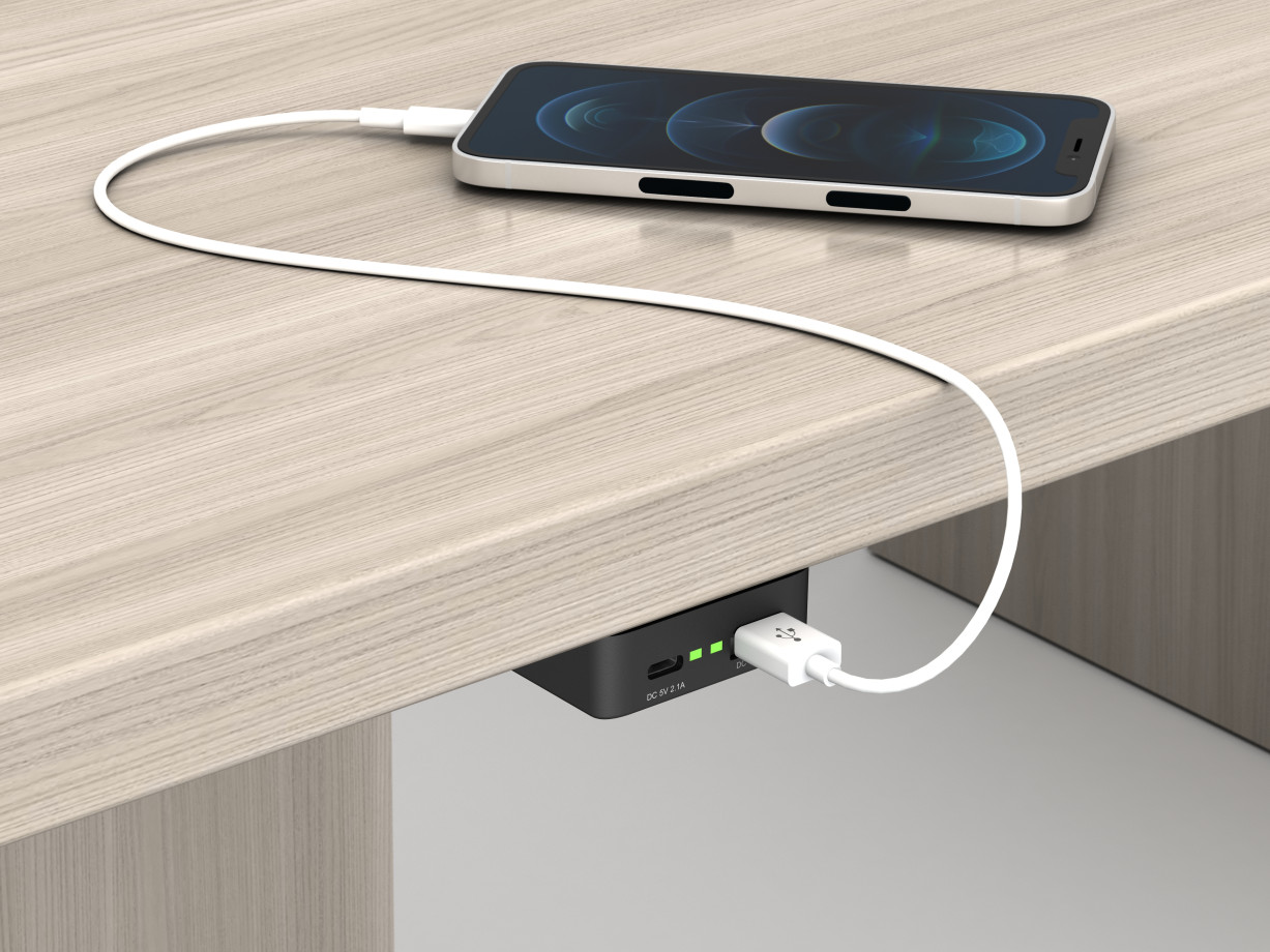 Preview of E-dock 120 usb-a and usb-c underworksurface power