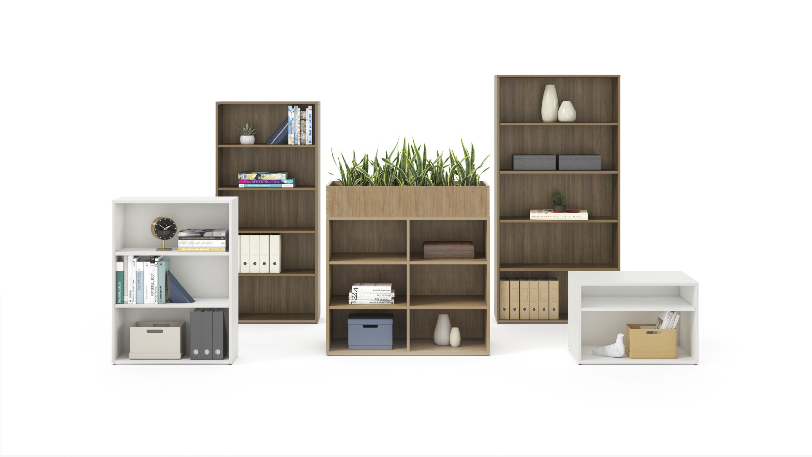 Preview of Calibrate Series Storage Bookcase Options