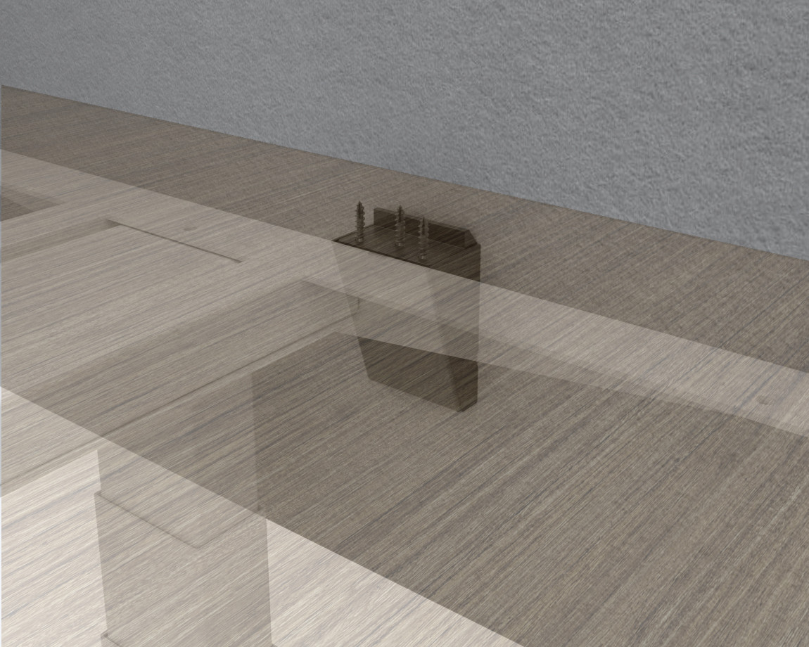 Preview of Molded Bracket, Height Adjustable Table, Detail