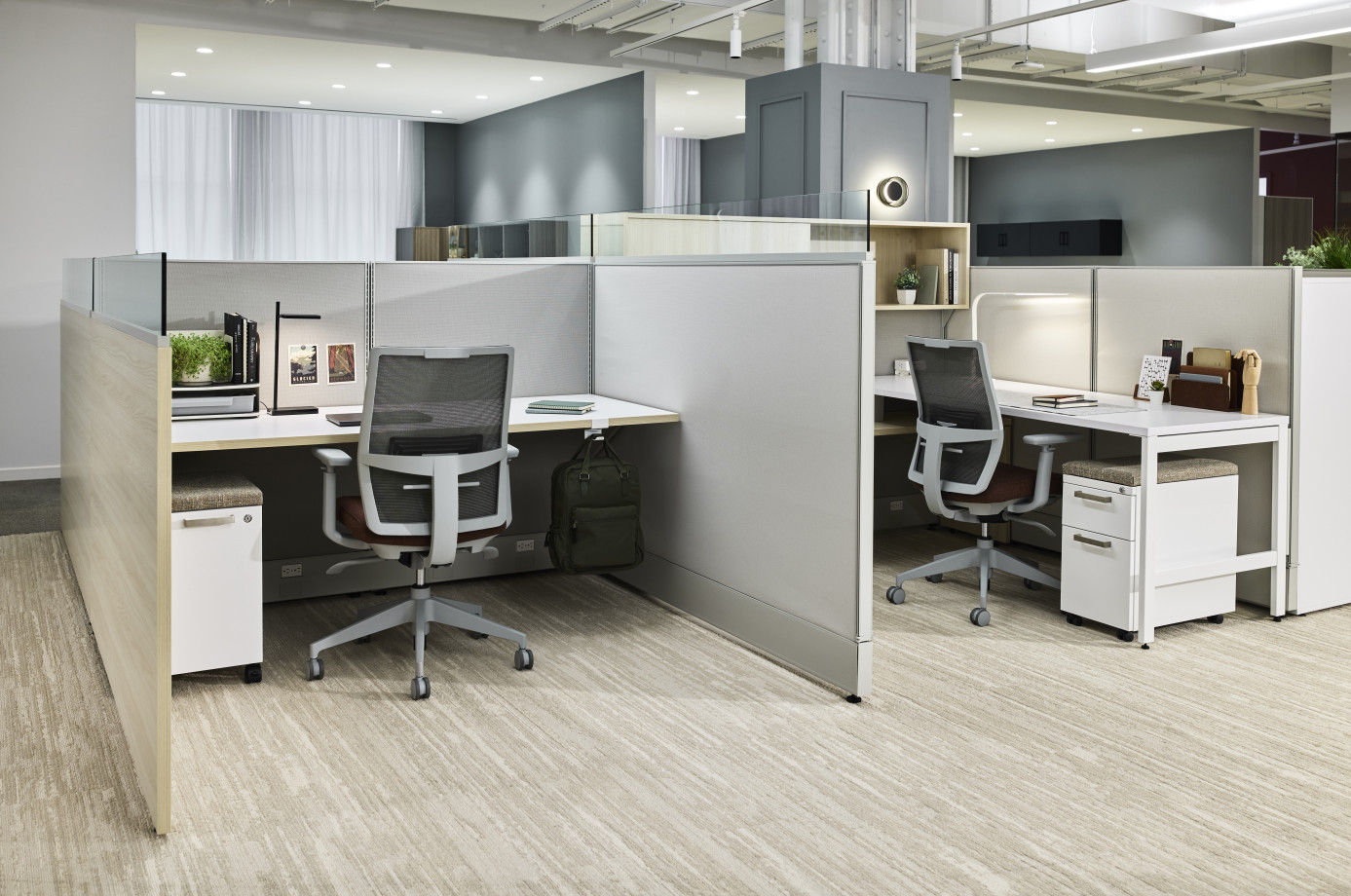 Preview of AIS NY Showroom, Divi, Workstation, Panel System, Devens Task Chair, Frameless Glass