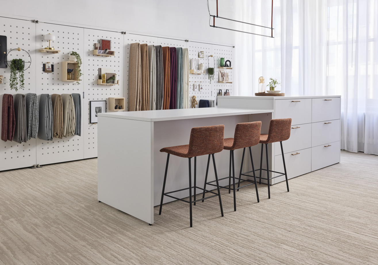 Preview of AIS NY Showroom, CMF Center, Itzee Stool, L Series Storage