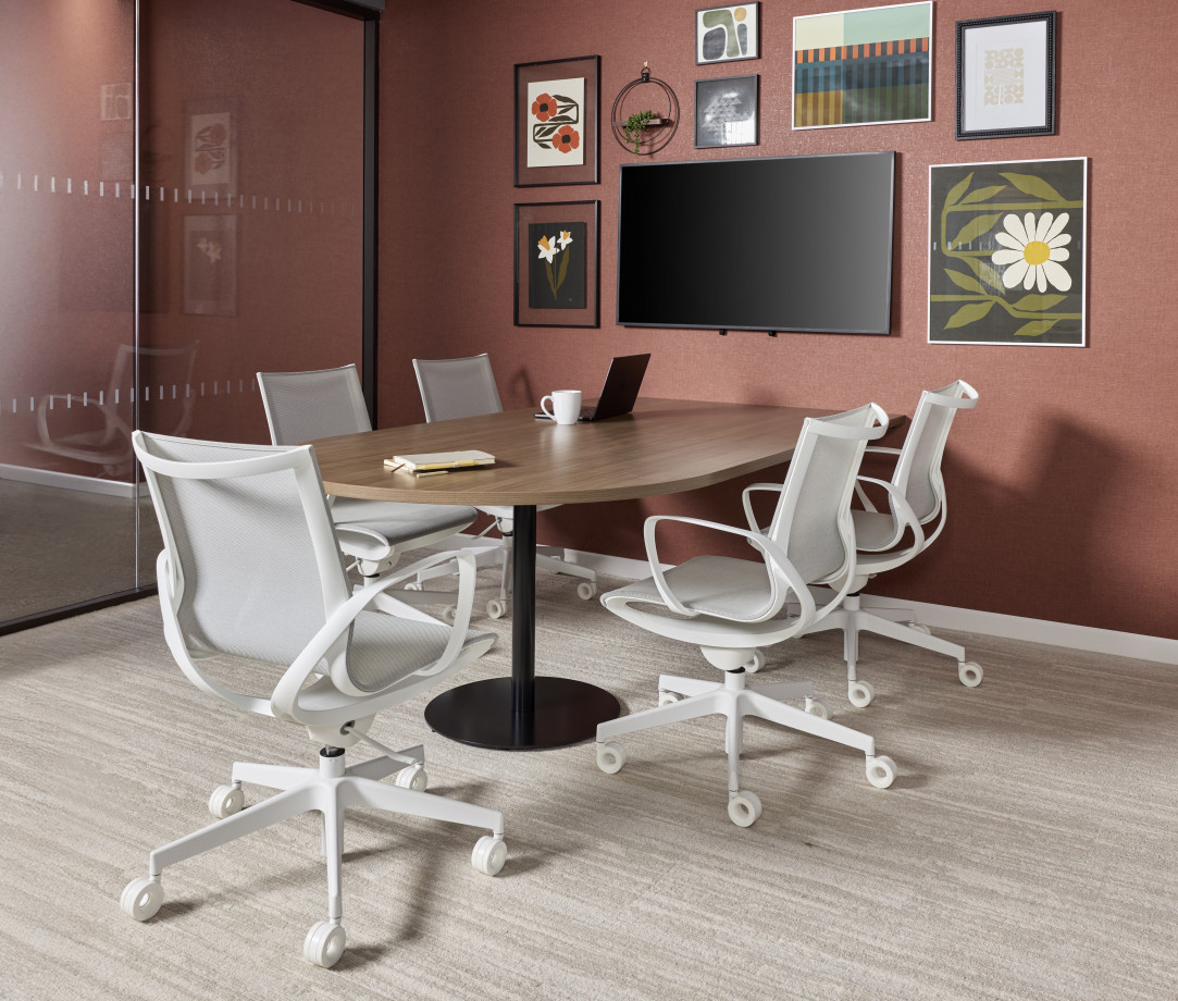 Preview of AIS NY Showroom, Huddle, Small Conference, Roya, Day-to-Day Tables, Disc Base